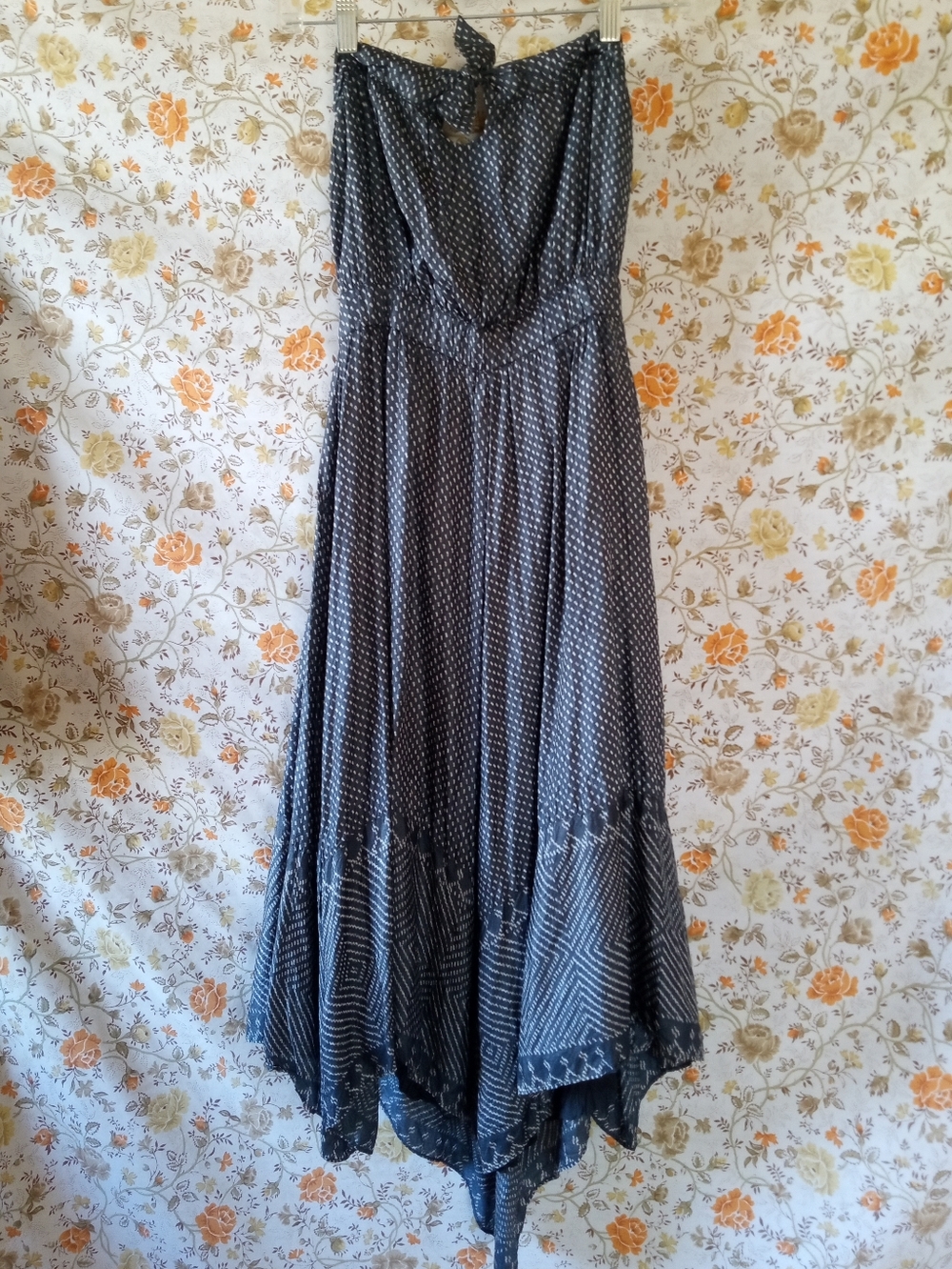 Asymmetrical Halter Or Strapless Dress Small